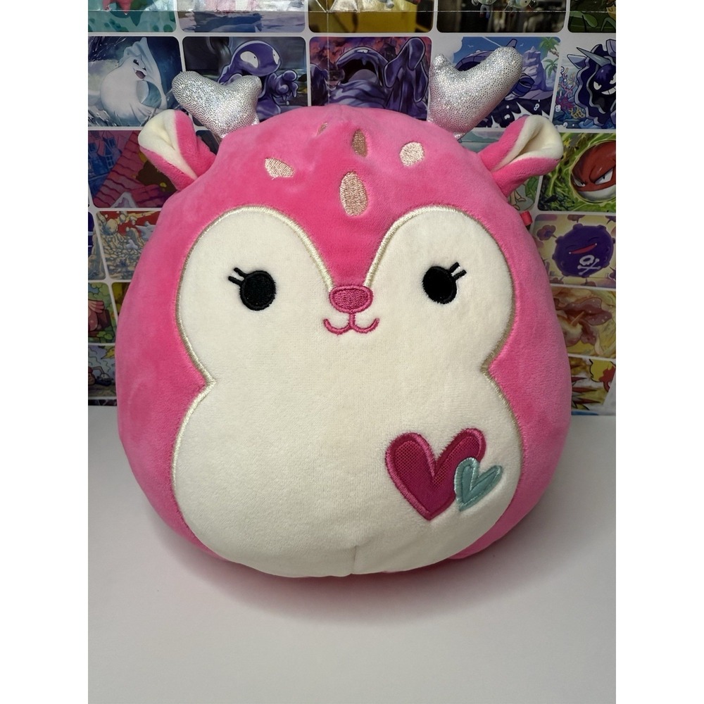 Squishmallow Dutchess The Pink Deer Valentines Day Squad 9" Heart